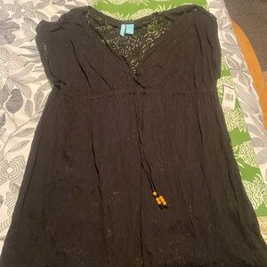 Kim Rogers Black Dress with Beaded Detail NWT